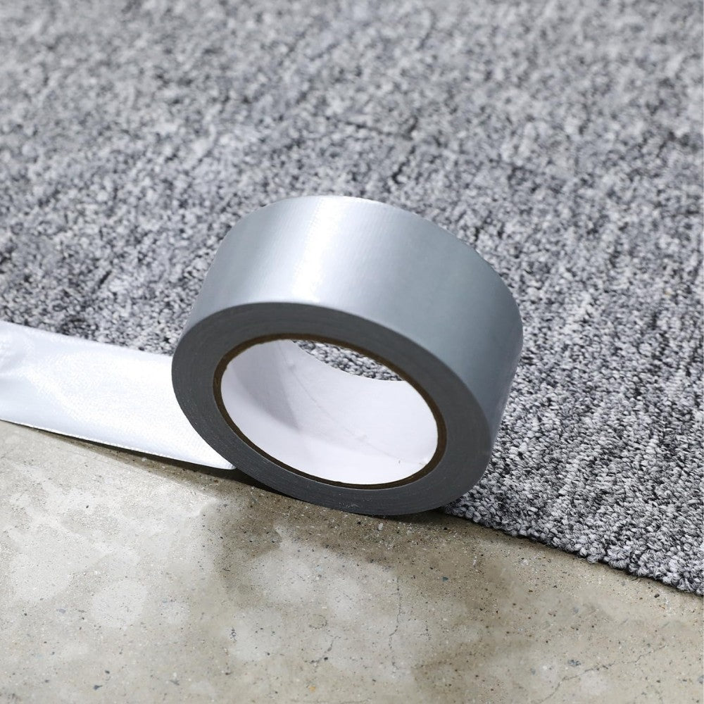 Banda Adeziva de Aluminiu pentru HVAC, Rezistenta Termica si UV, Izolare Conducte de Ventilatie si Aer Conditionat, Set 24 Role, 50 mm x 50 m, Argintiu