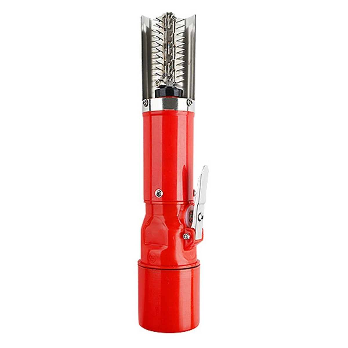 Aparat Electric de Curățare Solzi Pește, Dispozitiv Portabil Fără Fir, Impermeabil cu Încărcare Wireless, Motor 98W, Lamă Oțel Inoxidabil 304, 28 x 5 cm, Roșu