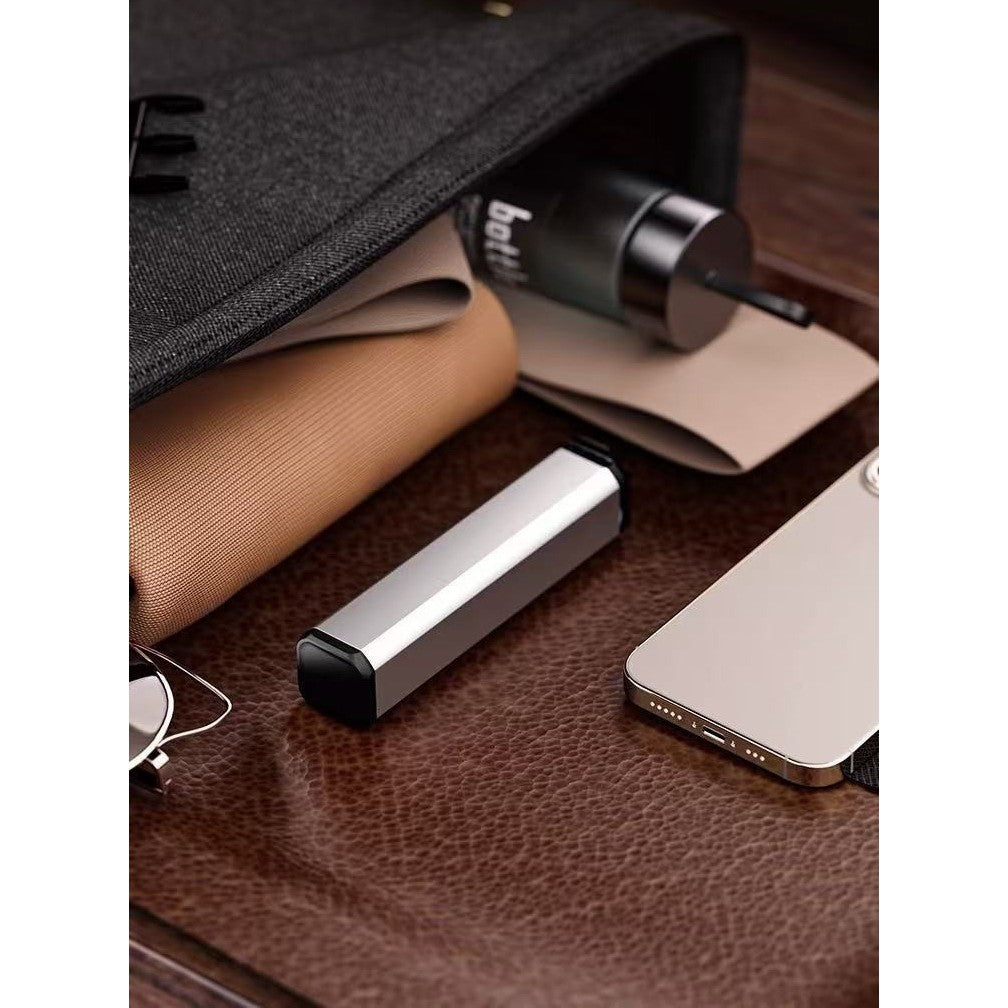 Suport Telefon Mobil, Brat Telescopic si Rotire 360 Grade, Clema Prindere Masa sau Avion, Pliabil si Portabil, Plastic, Gri