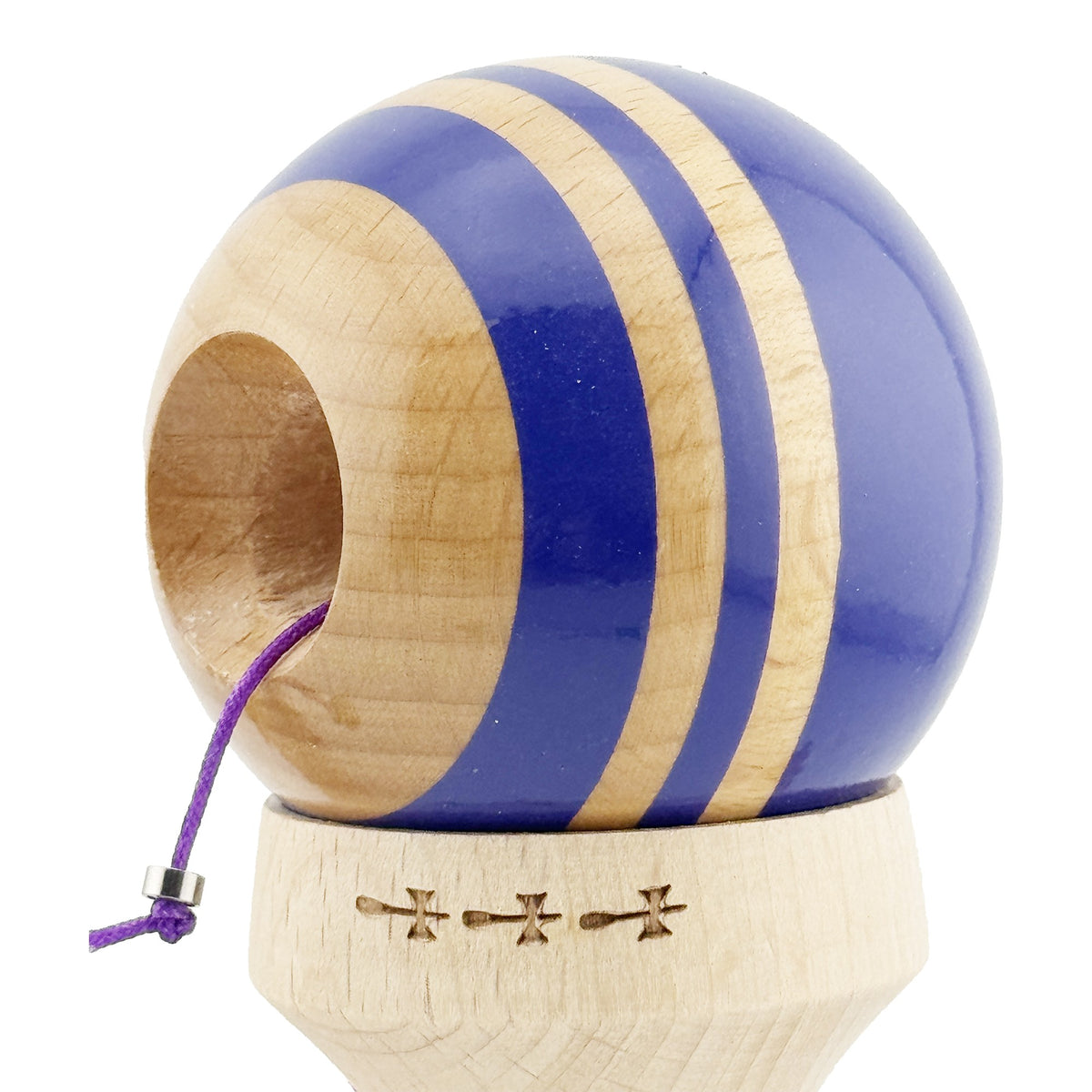 Kendama X Rainbow Originala, Model V3 Violet, Profesionala, Cupe Mari King Size, Super Sticky, Gaura in Baza, Rulment, Ata 55cm