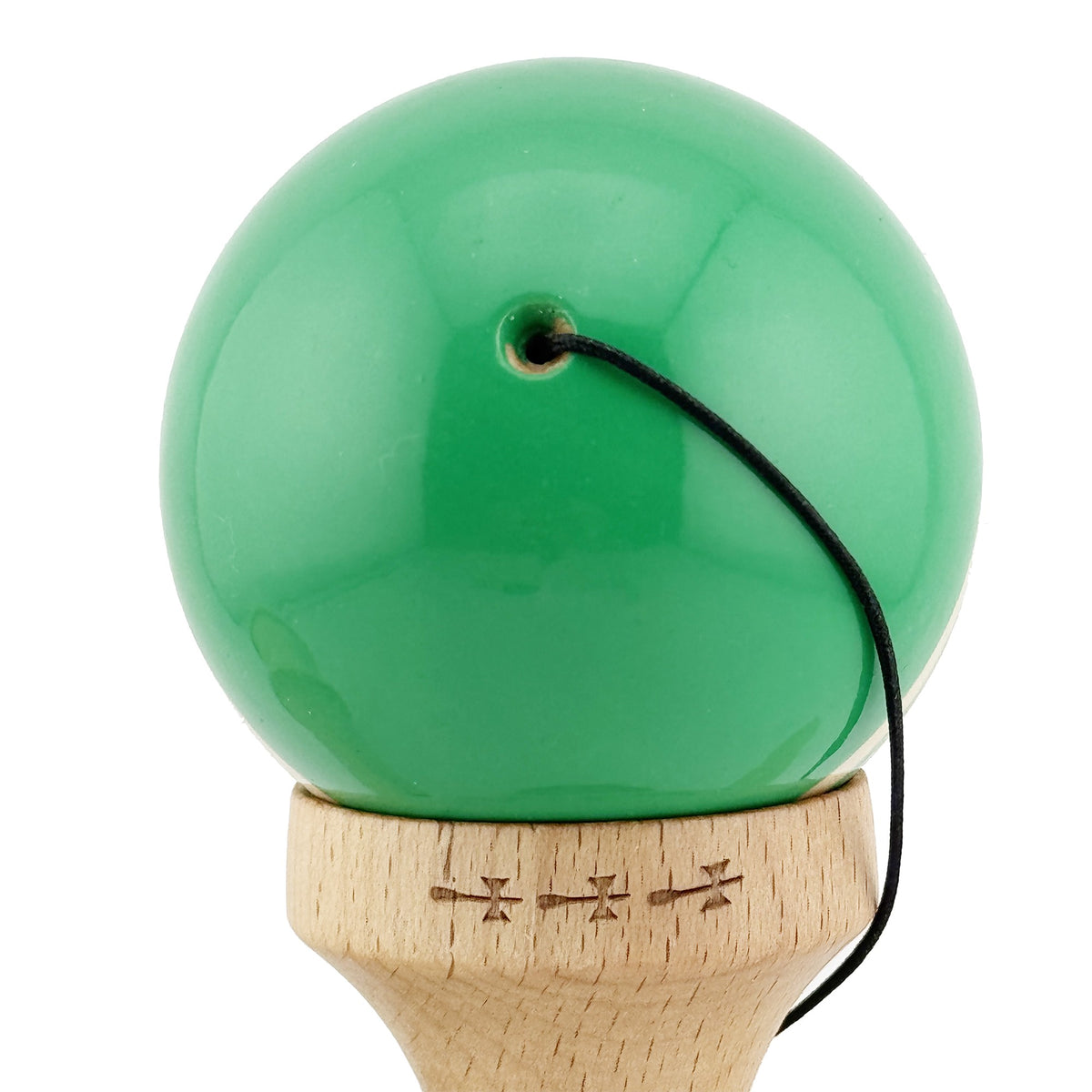 Kendama X Rainbow Originala, Model Verde / Maro, Profesionala, Cupe Mari, Super Sticky, Rulment, Ata 55cm