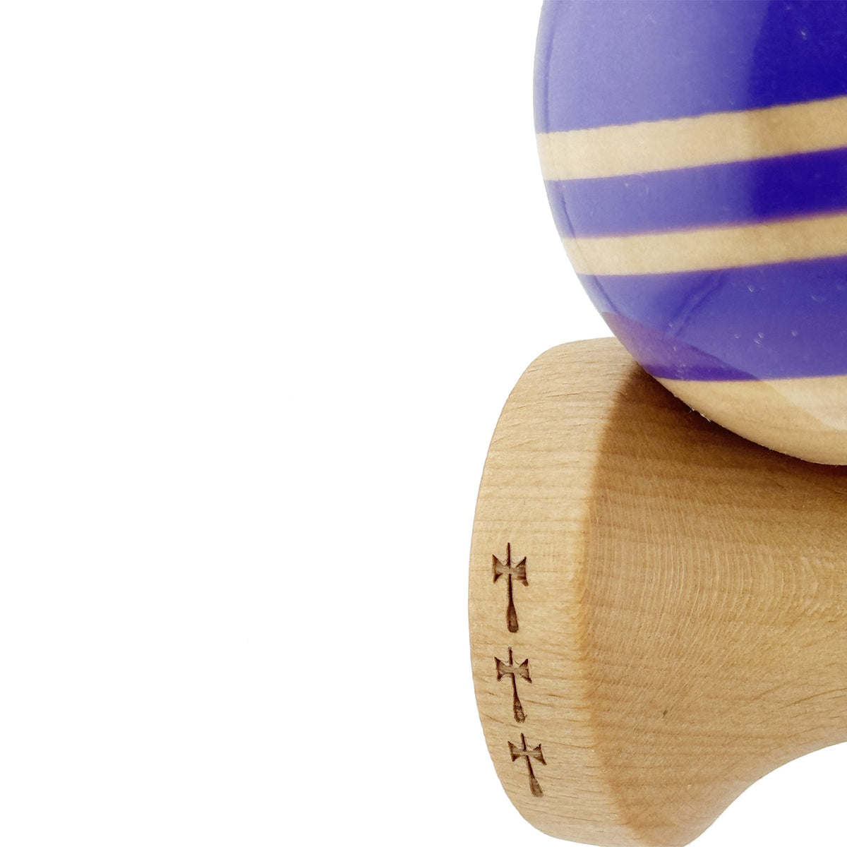 Kendama X Rainbow Originala, Model Violet / Maro, Profesionala, Cupe Mari, Super Sticky, Rulment, Ata 55cm