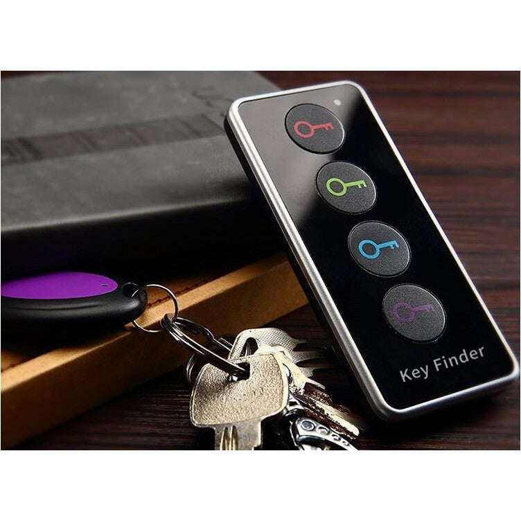 Dispozitiv Anti-Pierdere si Gasitor Chei Wireless, Alarma 120 dB cu Lanterna LED, 1 Telecomanda si 4 Receptoare, Multicolor