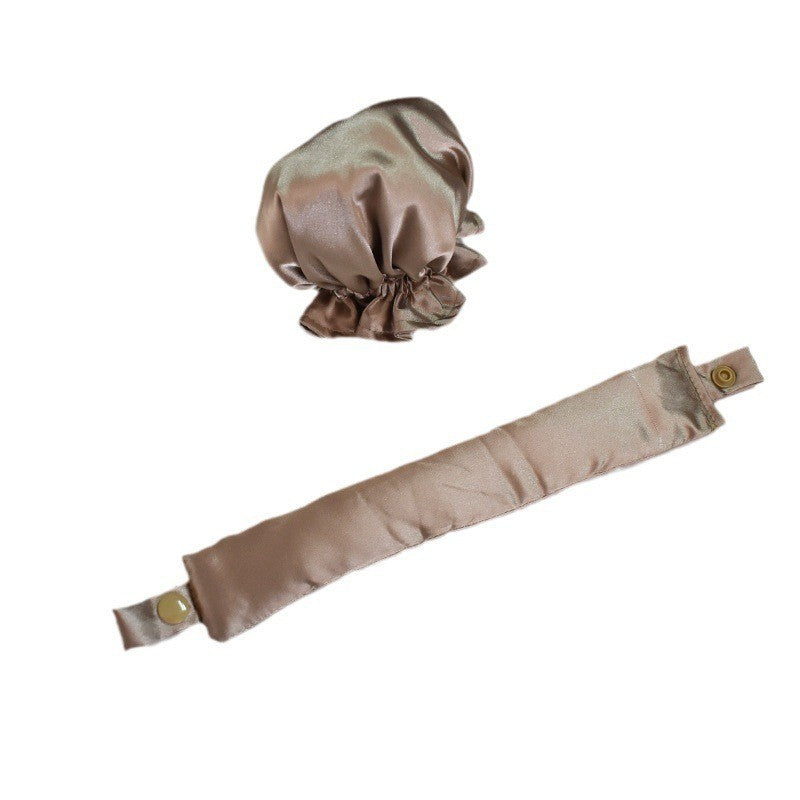 Ondulator de Par fara Caldura, Accesoriu Manual pentru Bucle prin Rasucire, Poliester, 29 x 4 cm, Gri