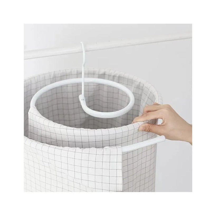 Uscător de Rufe Spiralat pentru Cearșafuri și Pilote, Design Detașabil Economisire Spațiu, Oțel Inoxidabil 10 mm, 40 x 43 x 18 cm, Alb