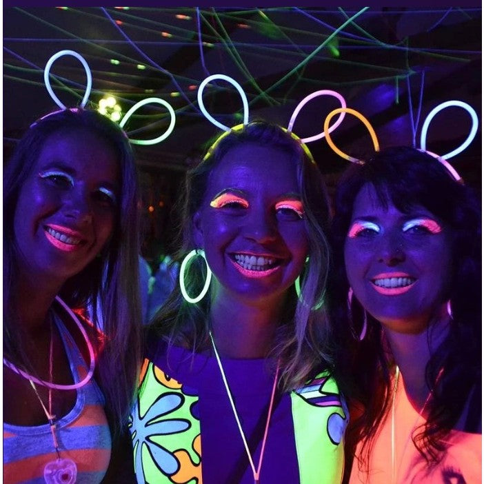 Cordeluță Decorativă Fluorescentă, Accesoriu Party și Festival, Plastic Rezistent, Galben Neon