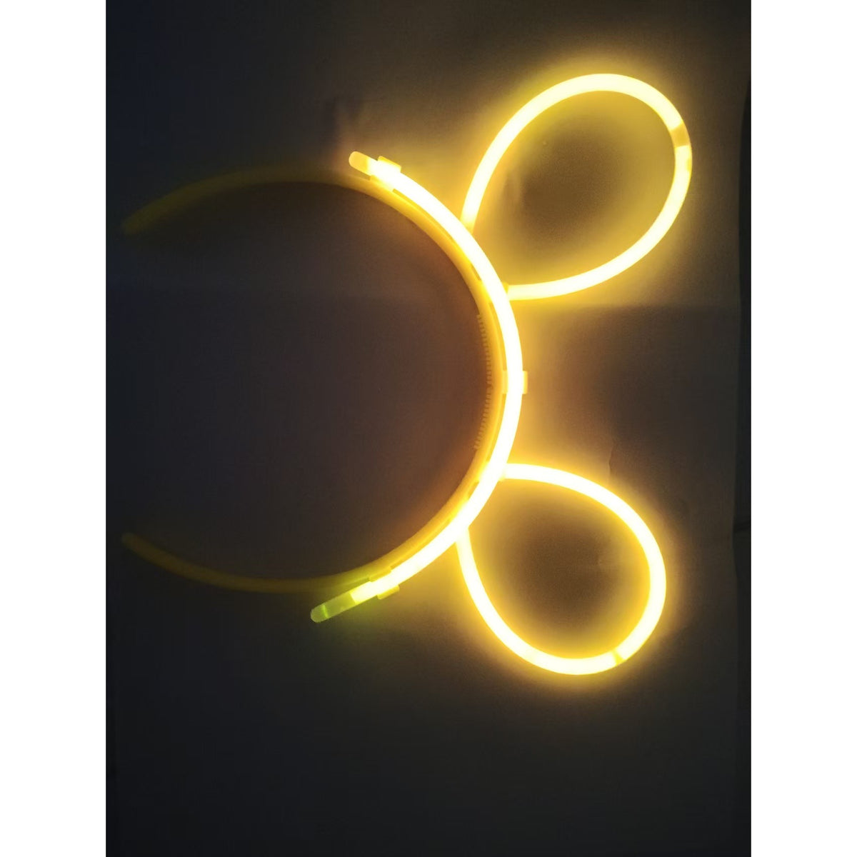 Cordeluță Decorativă Fluorescentă, Accesoriu Party și Festival, Plastic Rezistent, Galben Neon