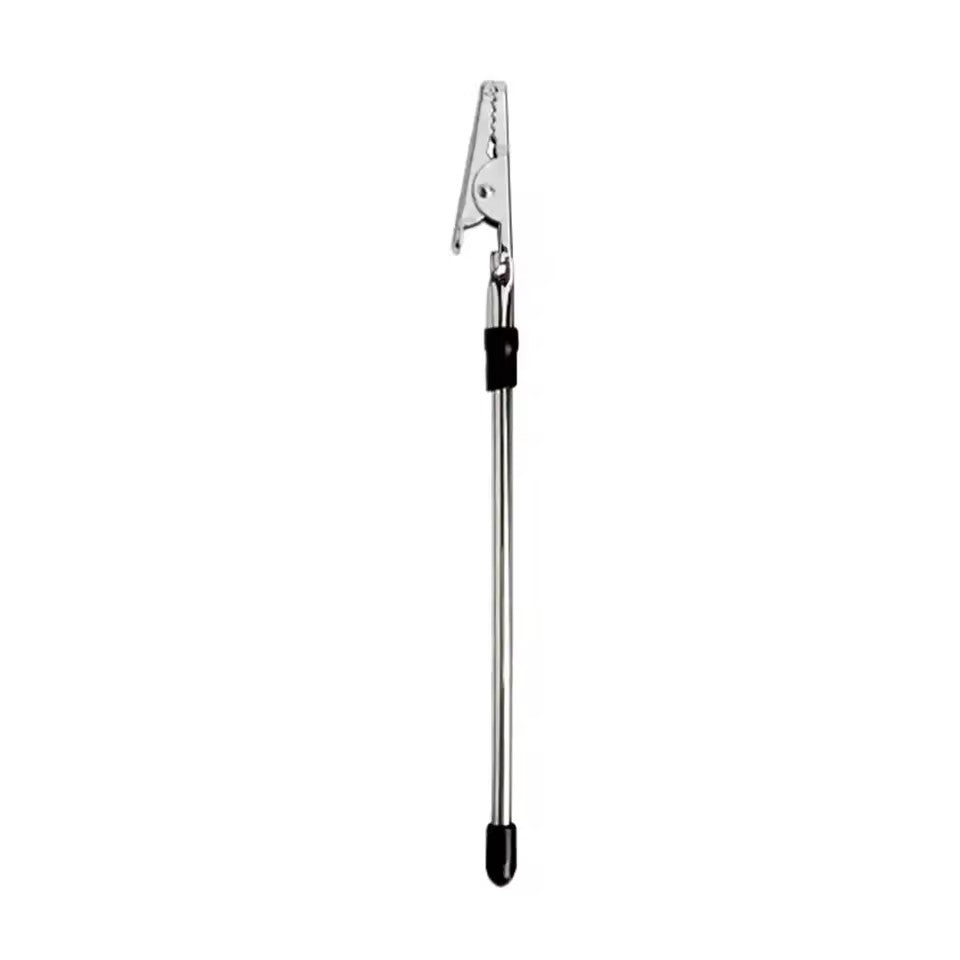 Dispozitiv Auxiliar pentru Fixarea Bratarilor si Bijuteriilor, Instrument cu Clema Anti-Zgarieturi si Carlig, Metal, 15.5 cm, Argintiu
