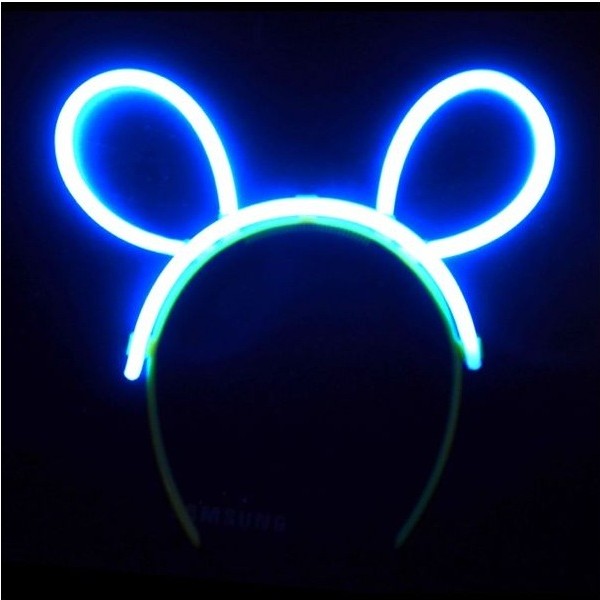 Cordeluță Decorativă Fluorescentă, Accesoriu Party și Festival, Plastic Rezistent, Copii și Adulți, Albastru