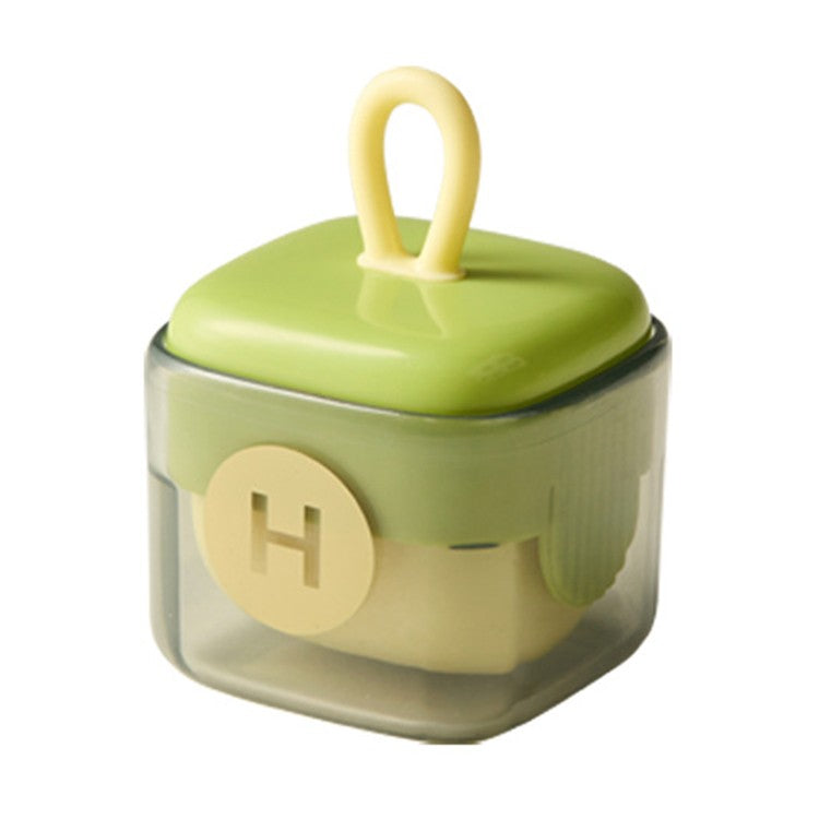 Rola pentru Scame si Par de Animale, Indepartator Lavabil si Reutilizabil, Forma Cubica Portabila, Plastic, 6 x 4.3 x 4.3 cm, Verde Matcha