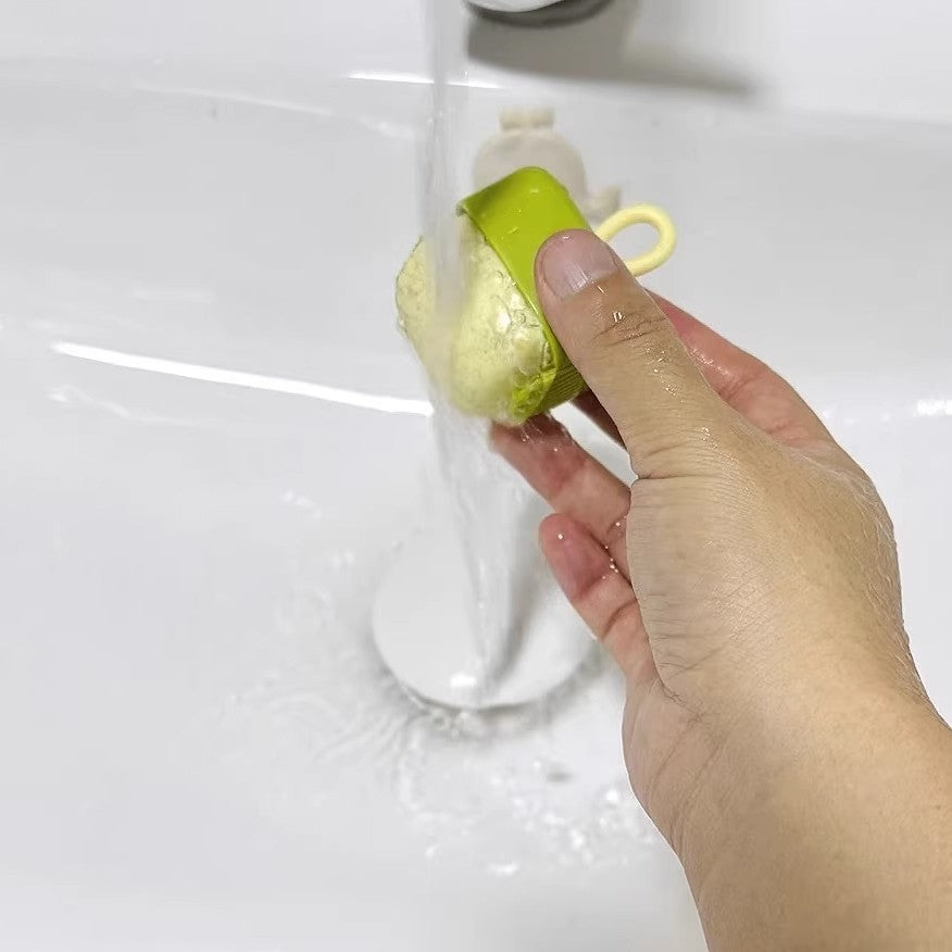 Rola pentru Scame si Par de Animale, Indepartator Lavabil si Reutilizabil, Forma Cubica Portabila, Plastic, 6 x 4.3 x 4.3 cm, Verde Matcha