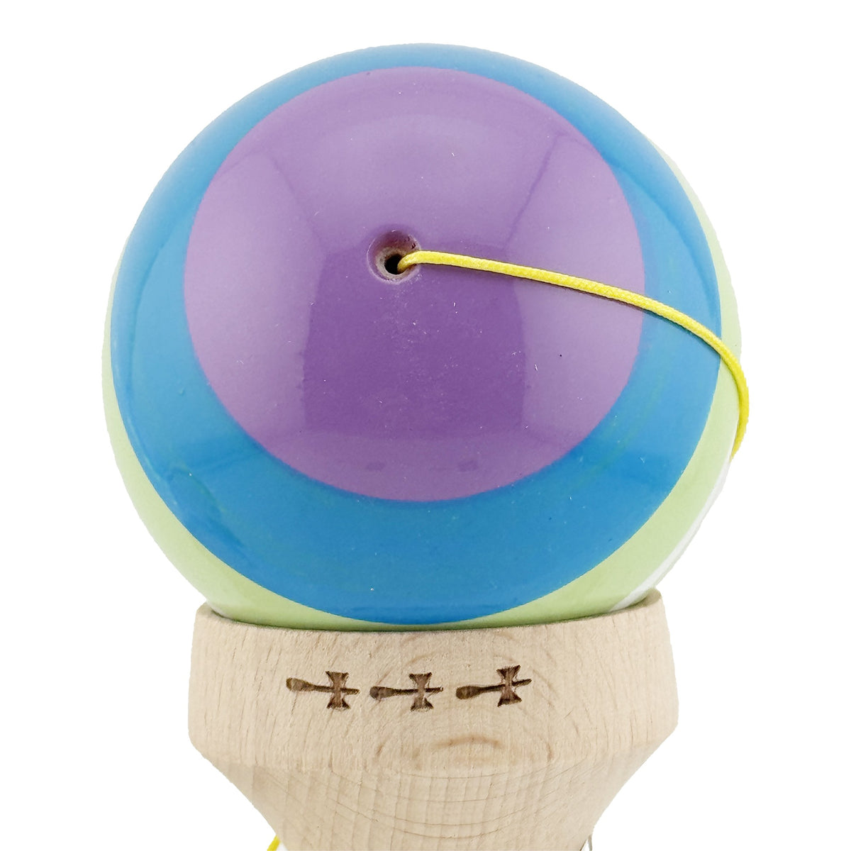 Kendama X Originala, Legendary Spectrum, Model V3 Multicolor, Profesionala, Cupe Mari King Size, Super Sticky, Gaura in Baza, Rulment, Ata 55cm