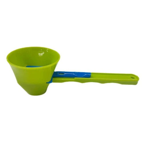 Lingura Dozator pentru Proteine si Suplimente, Palnie Culisanta Anti-Risipa, Dozare Lapte Praf, Material Plastic Rezistent, 12.5 cm, Verde