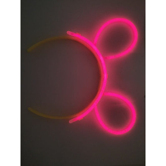 Cordeluță Decorativă Fluorescentă, Accesoriu Petrecere și Festival, Plastic Rezistent, Roșu Fluorescent, 1 Bucată