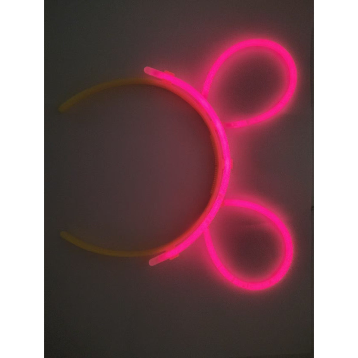 Cordeluță Decorativă Fluorescentă, Accesoriu Petrecere și Festival, Plastic Rezistent, Roșu Fluorescent, 1 Bucată