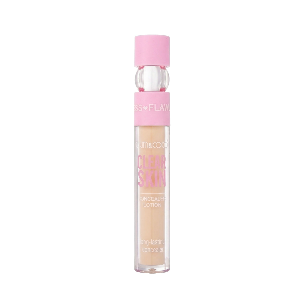 Kevin Coco Corector Lichid Clear Skin, Concealer cu Acoperire Medie si Aspect Natural, Textura Crema, Rezistent la Transfer, Nuanta Bej Deschis, 5 g