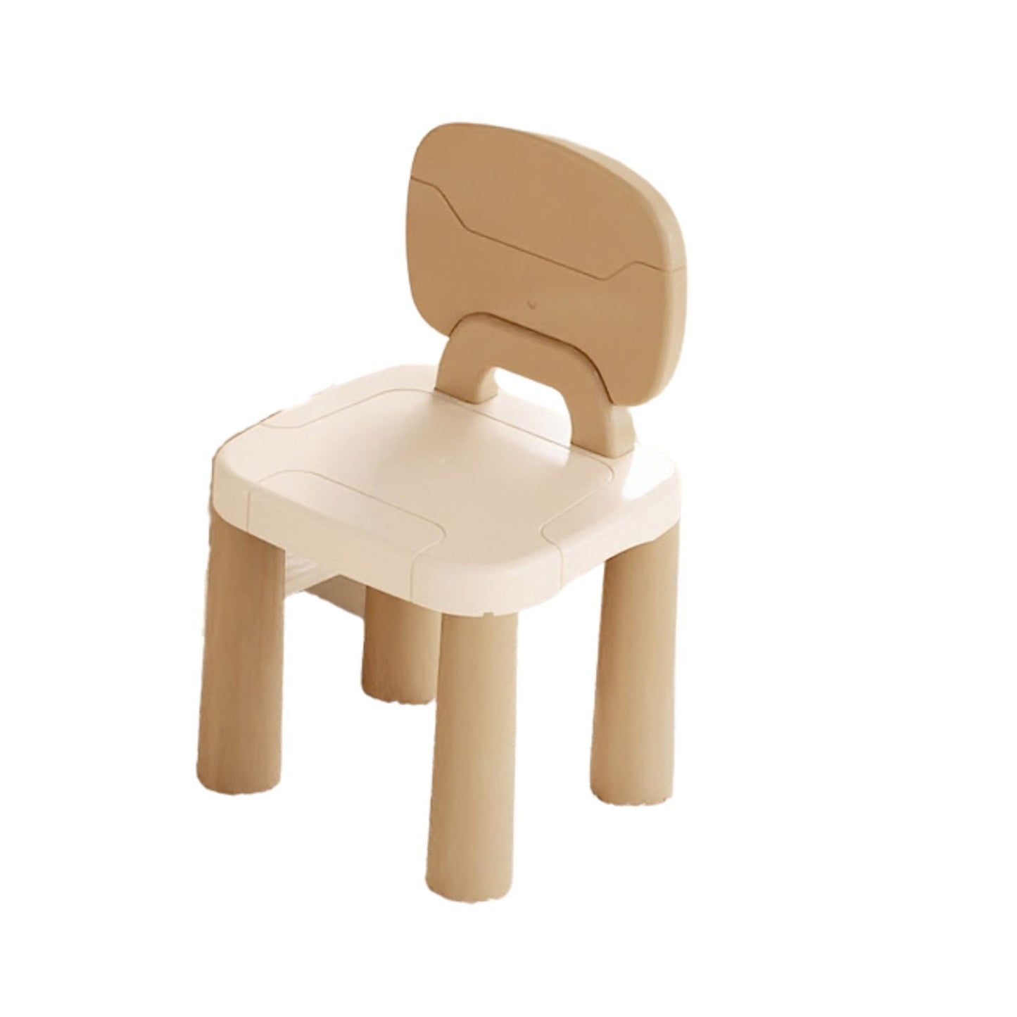 Masa Educativa Multifunctionala 4 in 1 pentru Copii, Centru de Activitati cu Scaun si Tabla Desen Sevalet, Compatibila LEGO Duplo, Spatiu Depozitare, Plastic, 178 Piese, 3+ Ani, Bej
