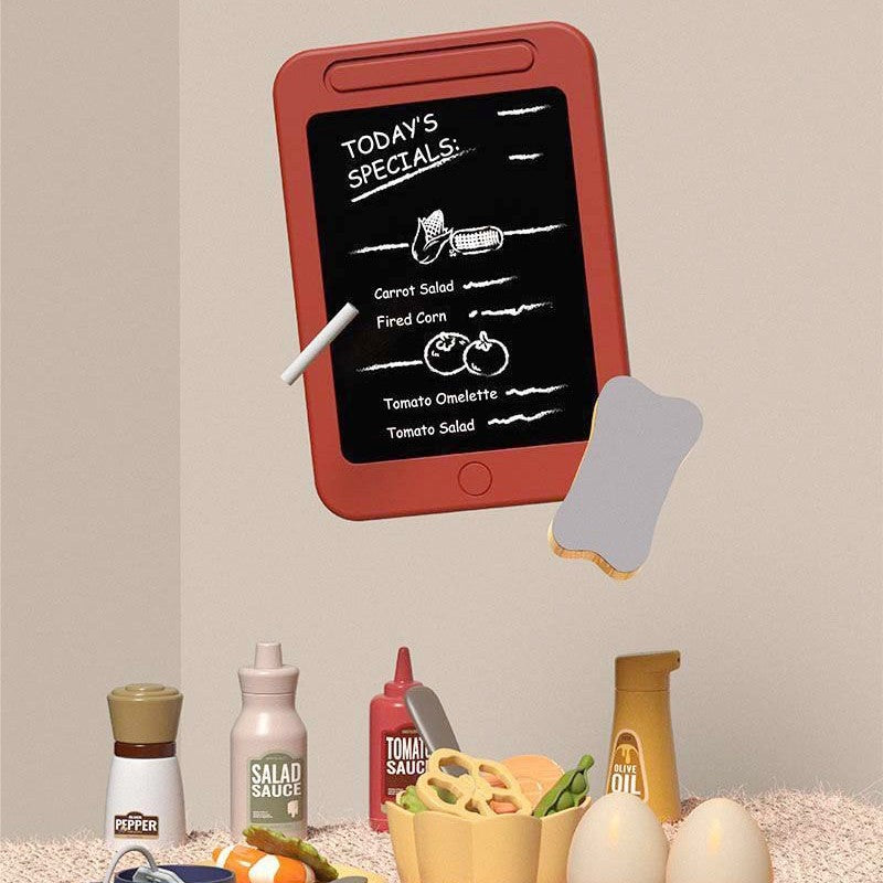 Bucatarie pentru Copii Spray Kitchen, Set de Joaca Interactiv cu Lumini si Sunete Realiste, Efect de Abur, Chiuveta cu Flux de Apa, Plastic ABS, 88 Piese, 93 x 69 x 27 cm, Gri/Verde