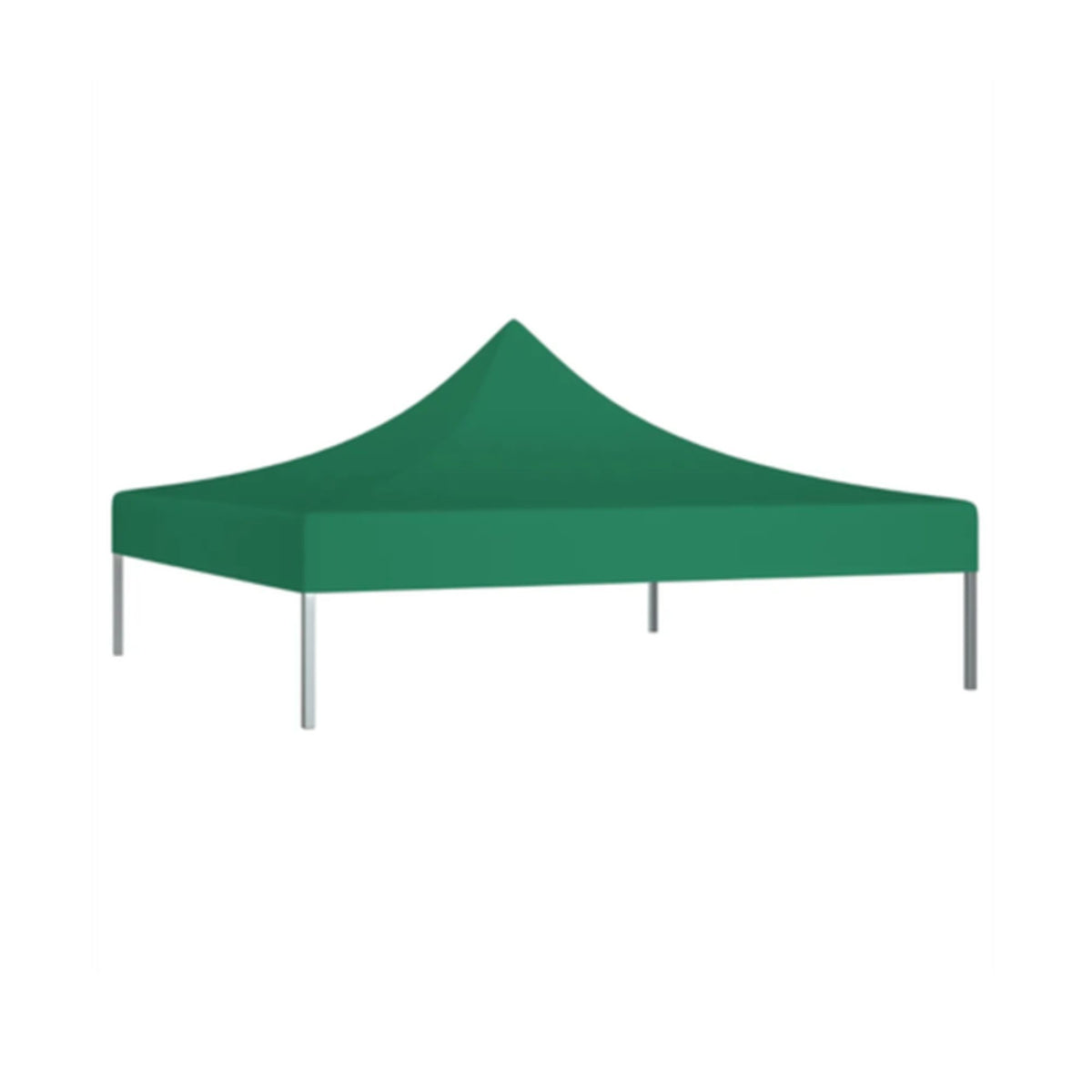 Copertina Rezervă pentru Pavilion, Acoperiș Cort Grădină Pliabil, Protecție UV și Ploaie, Material Textil 420D Oxford, 185 g/m2, 3 x 3 m, Verde