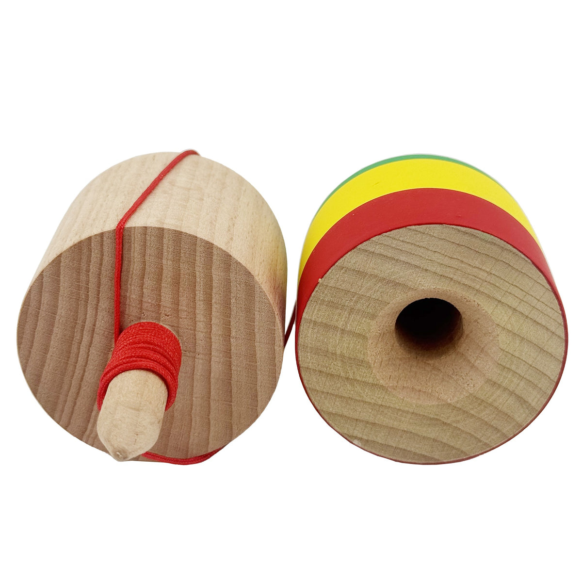 Kendama Pill X Profesionala, Joc de Indemanare Tip Pilula, Finisaj Rubber Grip, Lemn, 11 x 5 cm, Verde/Galben/Rosu