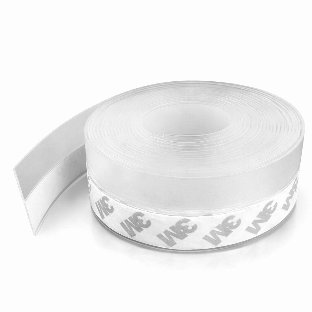 Banda Etansare Usa si Geam, Izolare Termica si Fonica Weatherproof, Flexibila si Rezistenta la Temperaturi Extreme, Silicon Transparent, 3.5 cm x 5 m