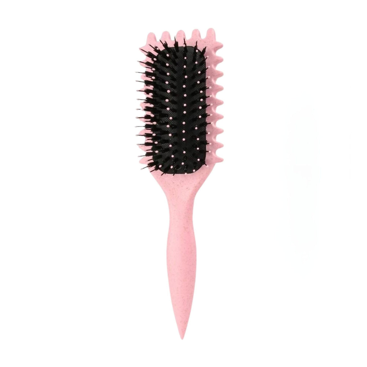Perie Profesionala pentru Definirea Buclelor, Perie Multifunctionala pentru Styling si Volum, Par Cret sau Ondulat, Design Ergonomic, 24.5 x 7 x 4.3 cm, Roz