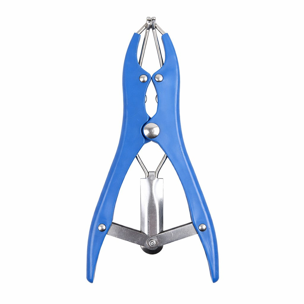 Cleste Electric Pentru Castrare Si Scurtare Coada, Control Temperatura 40 Grade, Mecanism Metalic Extensie, 3.5 W, 220 V, 21 x 6 cm, Albastru