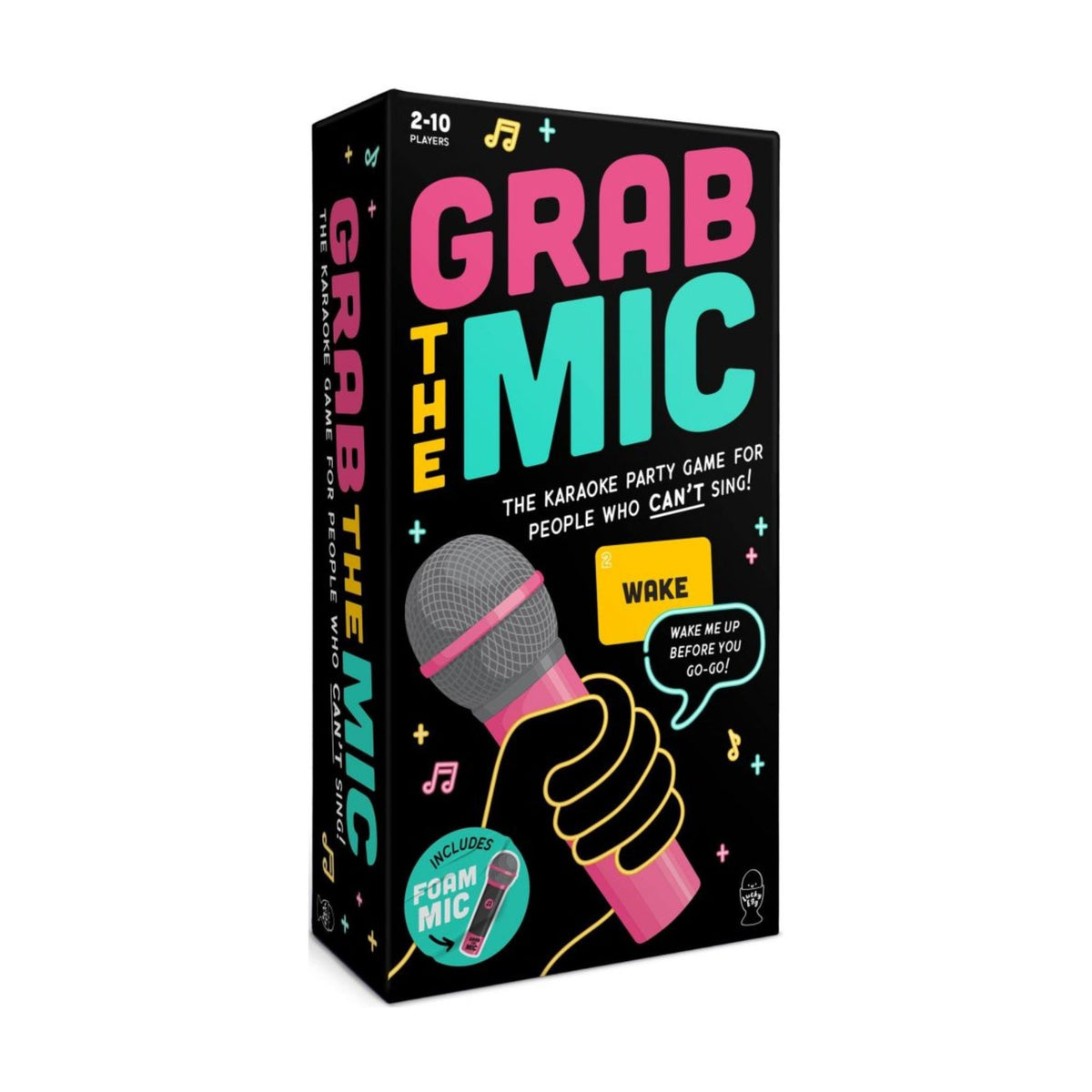 Joc de Societate Grab The Mic, Tip Karaoke cu Provocari Muzicale, 125 de Carti cu Cuvinte si Microfon din Spuma, Include Tabla de Joc si Jetoane, Multicolor, 11.5 x 22 x 7 cm