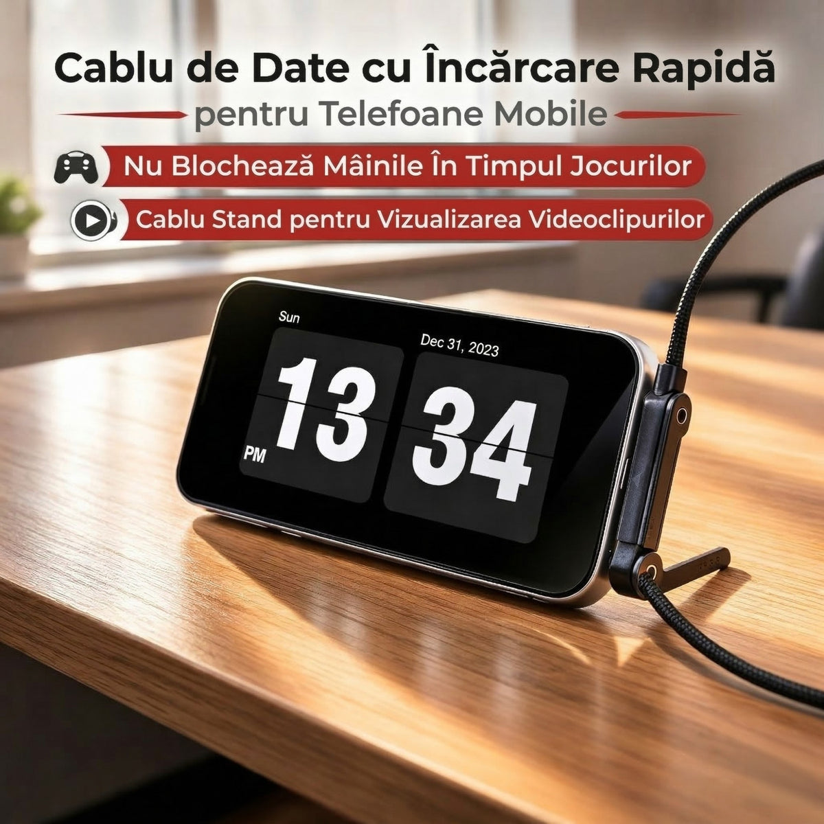 Cablu Incarcare Gaming USB Type C, Fast Charge 240W, Conector Unghi 90 Grade, Invelis Poliester, Lungime 1.5 m, Negru