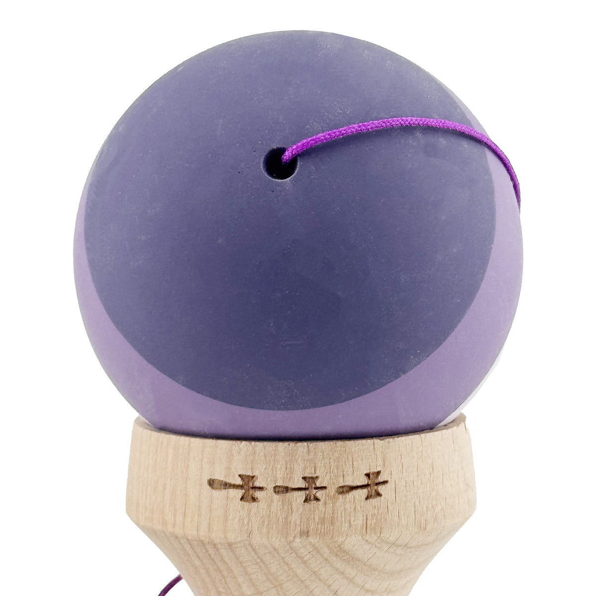Kendama X Originala, Model V3 Mov, Profesionala, Cupe Mari King Size, Rubber Grip, Gaura in Baza, Rulment, Ata 55cm