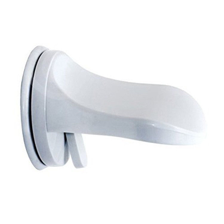 Suport de Picior pentru Baie și Duș, Fixare cu Ventuză Fără Găurire, Suprafață Antiderapantă, Material PP și PVC, 11.5 x 15 cm, Alb