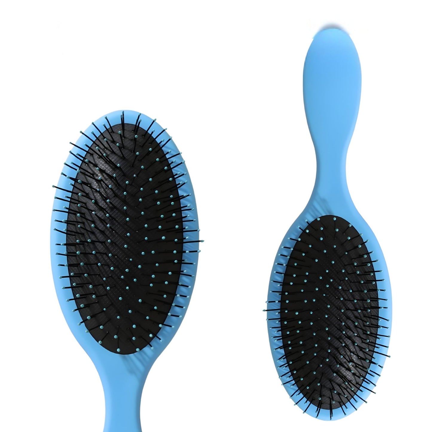 Perie de Par cu Perna de Aer, Pieptene pentru Descurcare Rapida si Masaj Scalp, Design Ergonomic, Plastic ABS si Nylon, 22x7 cm, Albastru