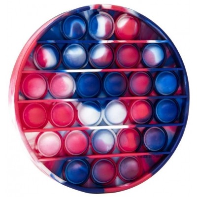 Jucarie Senzoriala Pop It Now, Push Bubble Anti-Stres pentru Copii si Adulti, Silicon Impermeabil, Forma Rotunda, Multicolor, Model 2