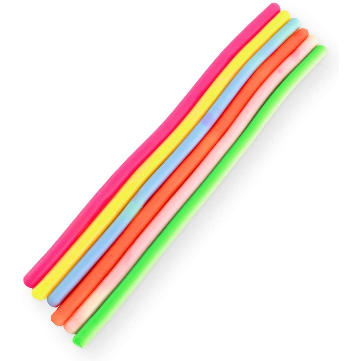 Jucarie Senzoriala Superelastica, Antistres Fidget String, Material Netoxic, 6-Pack, Multicolor, 26cm-2m