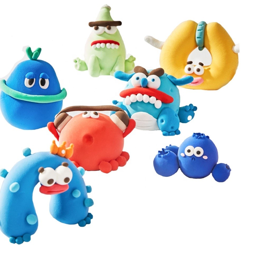 Set Plastilina Inteligenta Magicul Clay, Plastilina Modelatoare Moale Si Elastica, Include Accesorii Modelare, 12 Pungi, Multicolor, Varsta +3 Ani