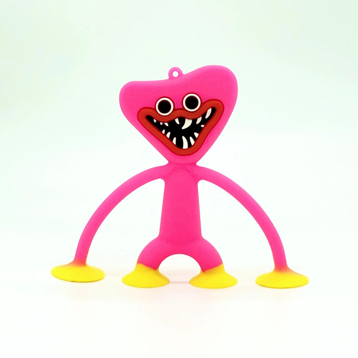 Jucarie Huggy Wuggy cu Ventuze, Antistres Flexibil Poppy Playtime, Material Nedaunator, Roz