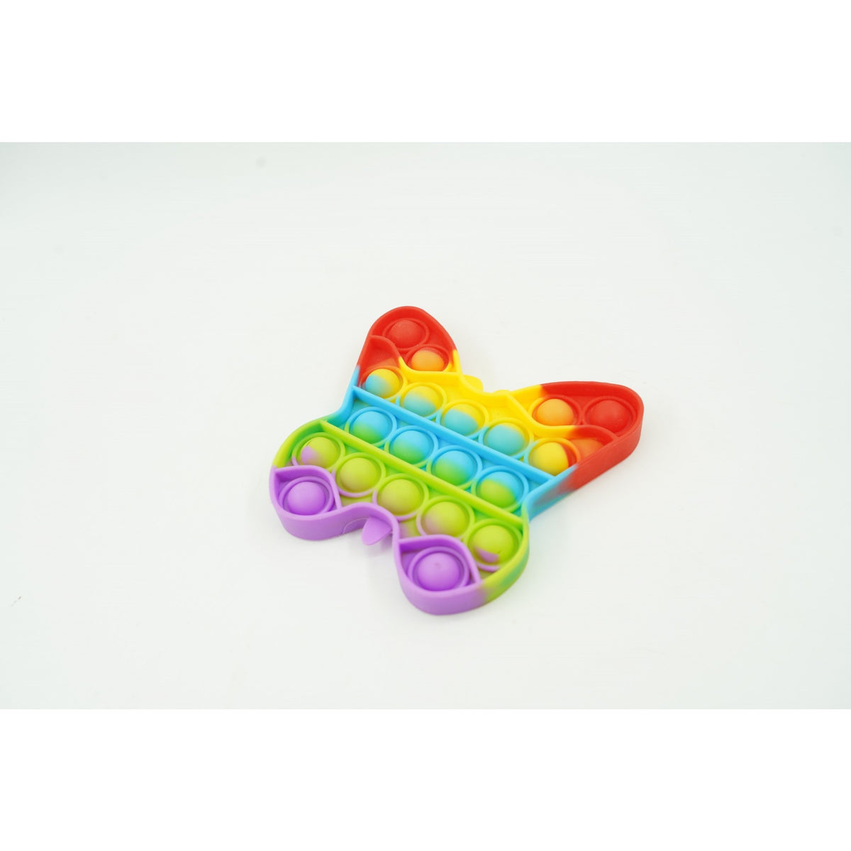 Jucarie Antistres Pop It Now and Flip It, Model Fluturas, Silicon Flexibil, Design Reversibil, Multicolor