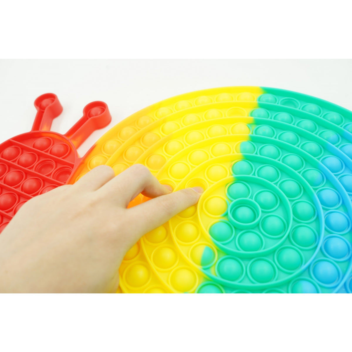 Jucarie Antistres Pop It Now And Flip It, Melc Senzorial pentru Relaxare si Concentrare, Silicon Moale Impermeabil, Multicolor, Model 2