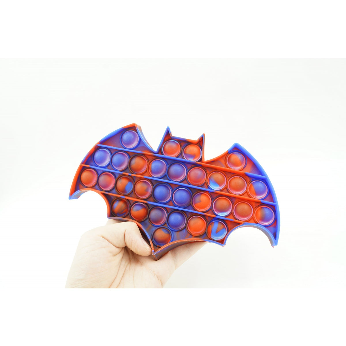 Jucarie Antistres Pop It Now and Flip It, Model Liliac, Silicon Flexibil, Design Multicolor, 1 Bucata