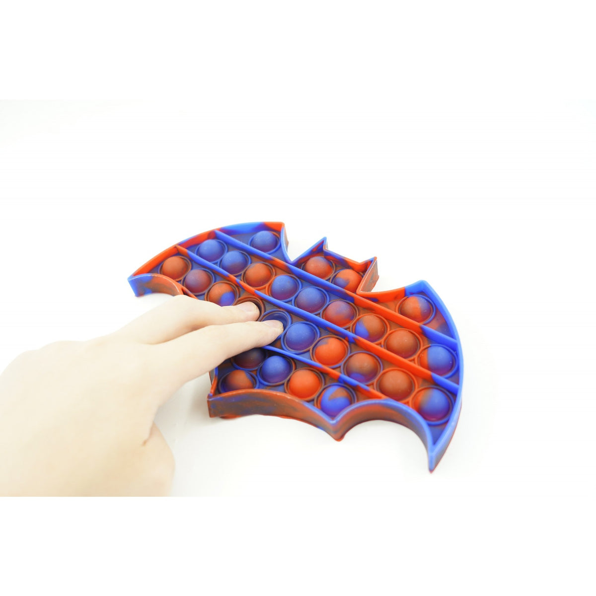 Jucarie Antistres Pop It Now and Flip It, Model Liliac, Silicon Flexibil, Design Multicolor, 1 Bucata