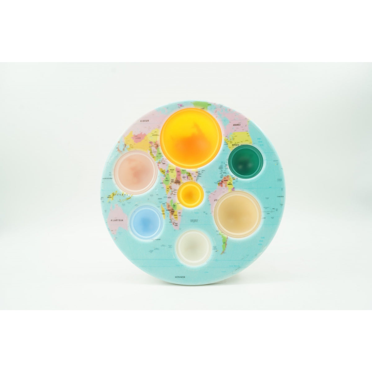 Jucarie Senzoriala Simple Dimple, Fidget Toy Planete, Silicon, Multicolor