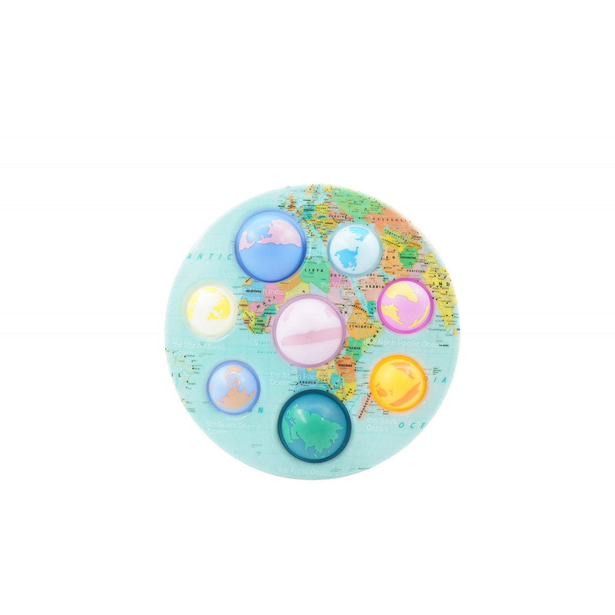 Jucarie Senzoriala Simple Dimple, Fidget Toy Antistres, Model Oceane, Multicolor