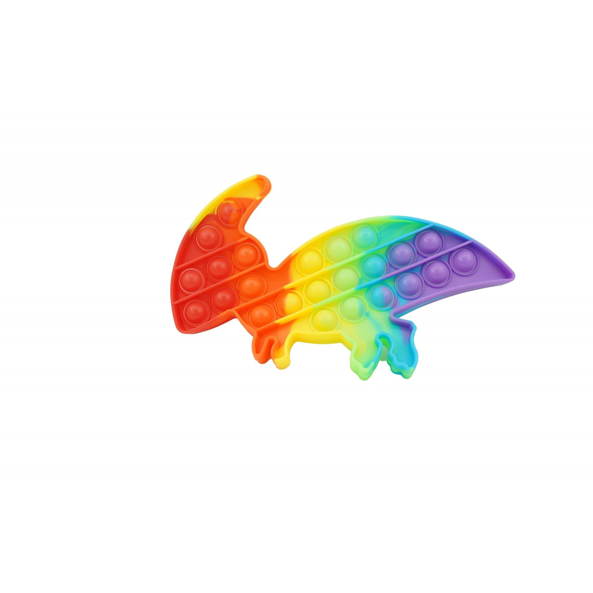 Jucarie Antistres Pop It Now and Flip It, Model Dinozaur, Silicon, Multicolor V2