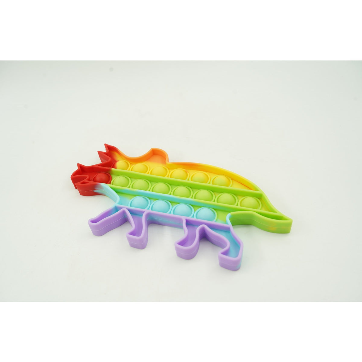 Jucarie Antistres Pop It Now and Flip It, Model Dinozaur, Silicon, Multicolor V3