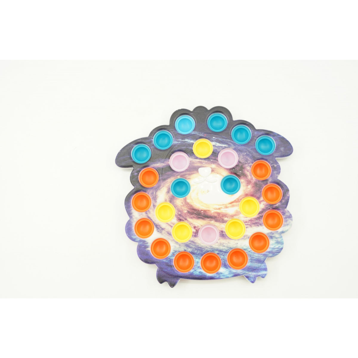 Jucărie Senzorială Antistres Simple Dimple, Formă Oaie, Silicon, Multicolor, V1