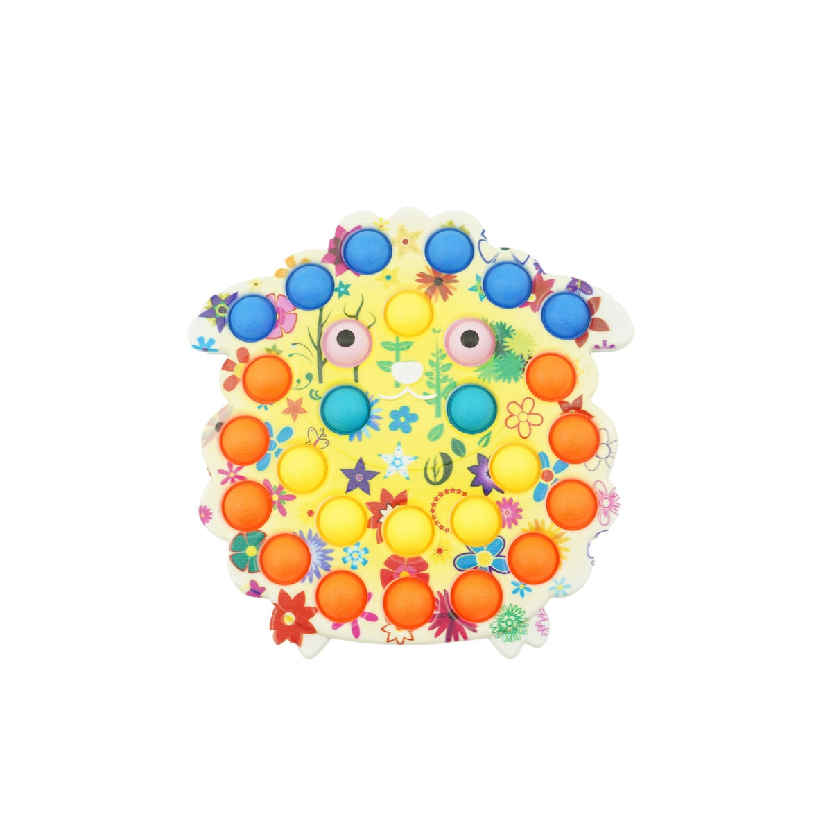 Jucarie Senzoriala Antistres Simple Dimple, Model Oaie, Silicon, Multicolor, V2