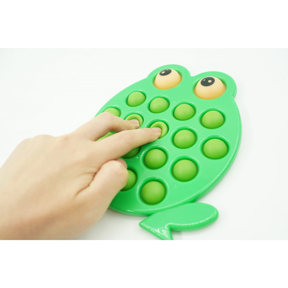Jucarie Senzoriala Antistres Simple Dimple, Model Broasca, Silicone, Verde