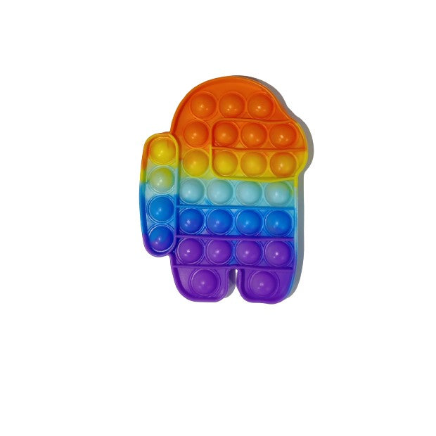 Jucarie Antistres Pop It Now and Flip It, Model Among Us, Silicon, Multicolor, Model 5