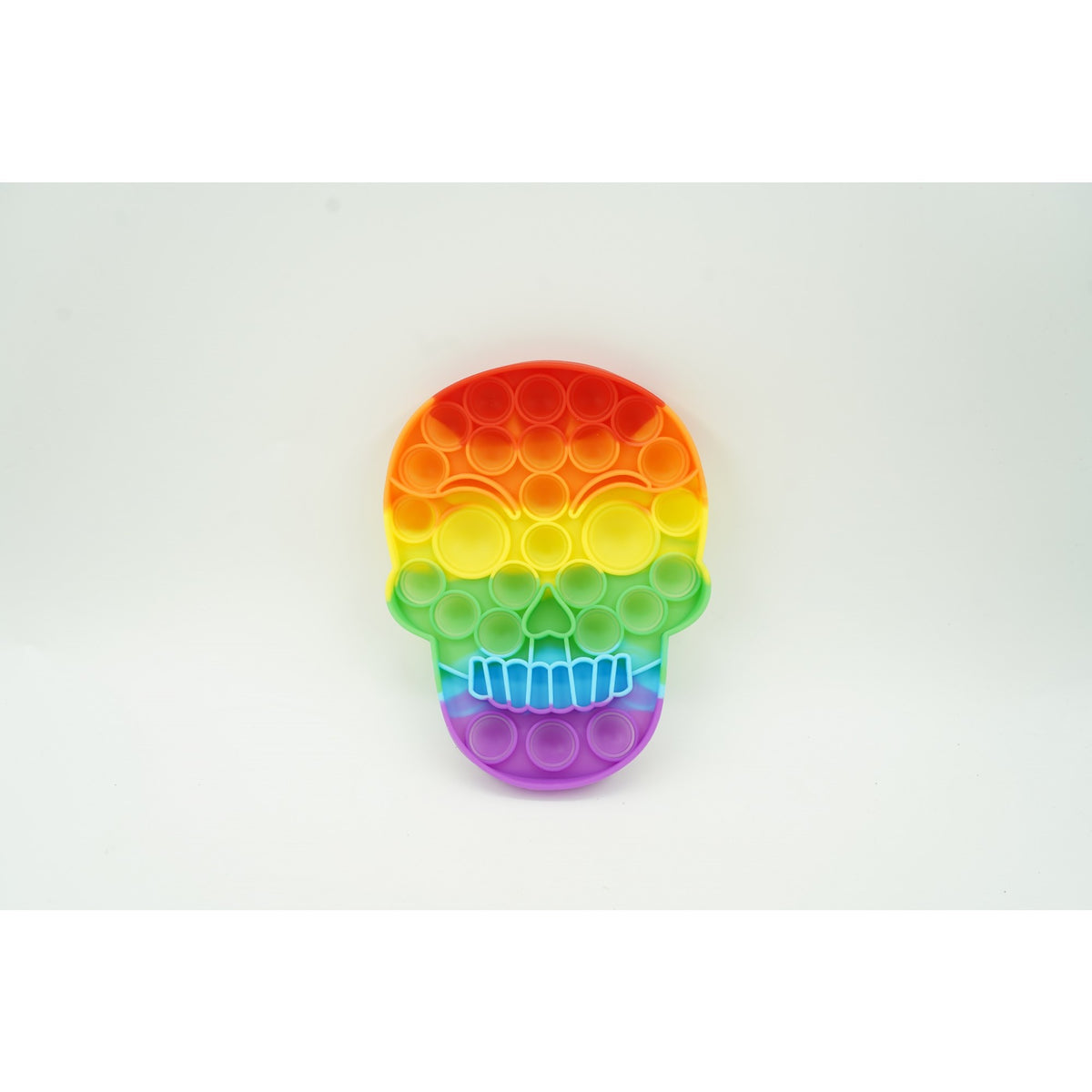 Jucarie Antistres Pop It Now and Flip It, Design Craniu, Silicon Flexibil, Senzoriala, Multicolor