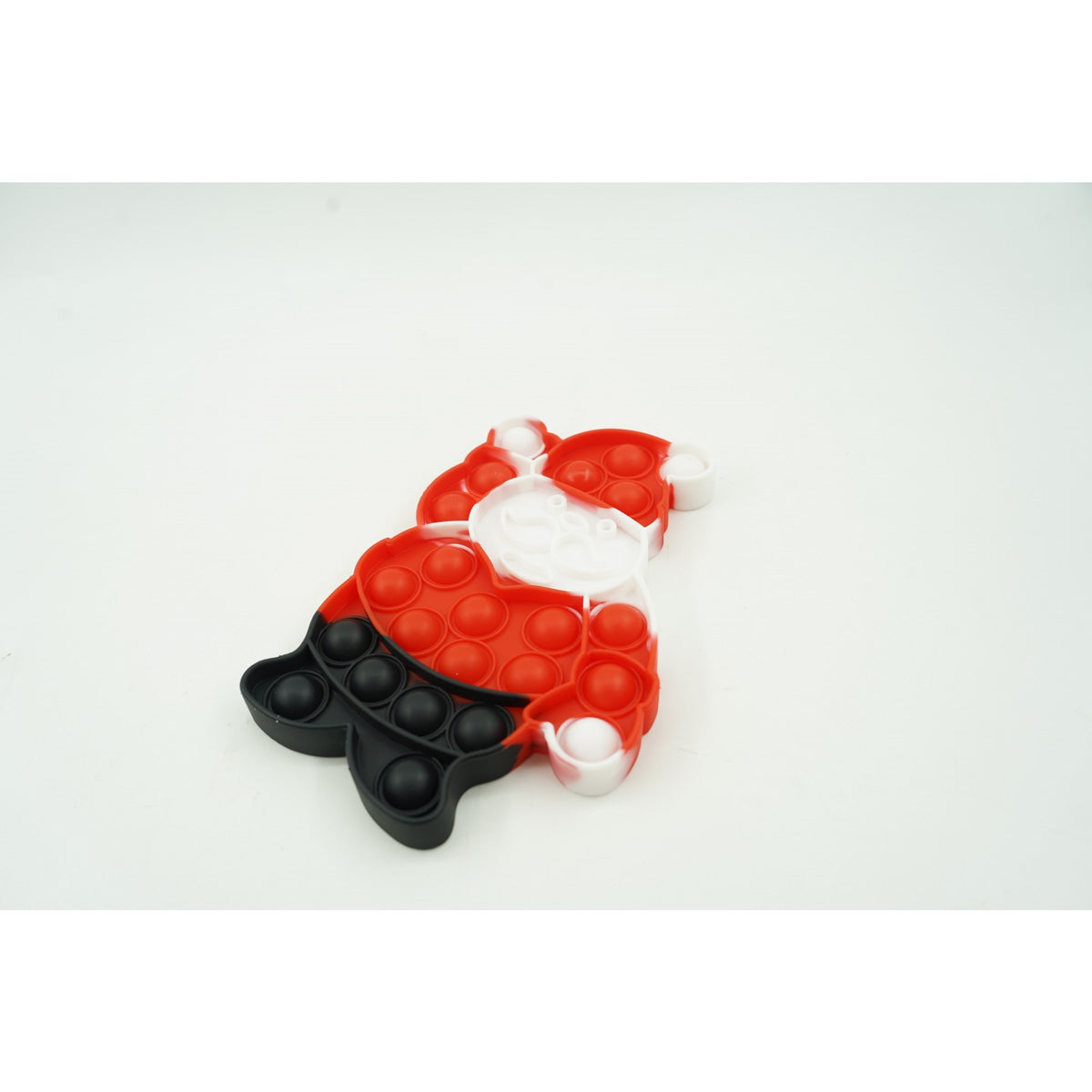 Jucarie Antistres Pop It Now and Flip It, Model Mos Craciun, Silicon Flexibil, Design Reversibil, Multicolor